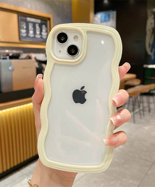 Wavy Case iPhoneケース スマホケース クリア iPhone16 15 14 13 SE/8