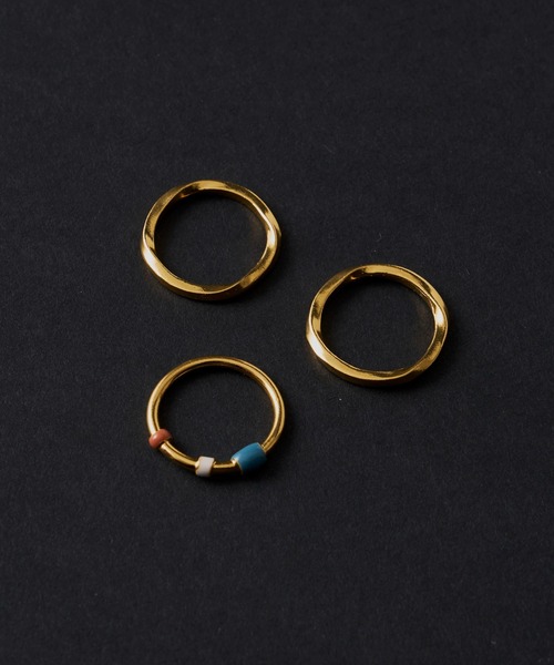 loni(ロニ)の「【金属アレルギー対応】Bloom Color 3set Thin Ring/カラーストーンティンリングセット(リング・レディース・パープル/シルバー系その他/ゴールド系その他/その他・#9/#11)」の20枚目の写真