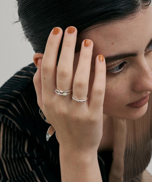loni(ロニ)の「【金属アレルギー対応】Bloom Color 3set Thin Ring/カラーストーンティンリングセット(リング・レディース・パープル/シルバー系その他/ゴールド系その他/その他・#9/#11)」の12枚目の写真