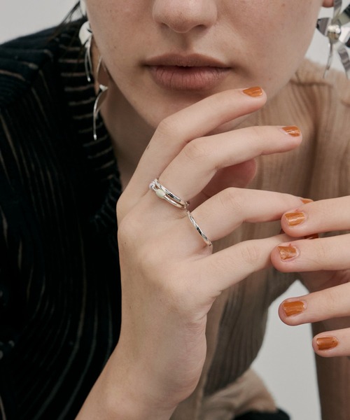 loni(ロニ)の「【金属アレルギー対応】Bloom Color 3set Thin Ring/カラーストーンティンリングセット(リング・レディース・パープル/シルバー系その他/ゴールド系その他/その他・#9/#11)」の10枚目の写真