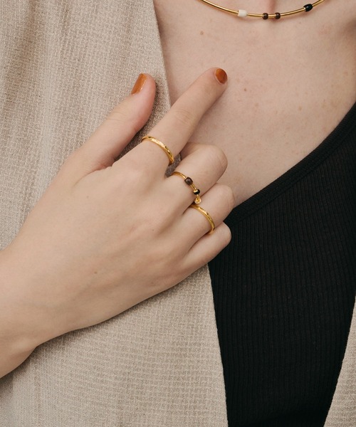 loni(ロニ)の「【金属アレルギー対応】Bloom Color 3set Thin Ring/カラーストーンティンリングセット(リング・レディース・パープル/シルバー系その他/ゴールド系その他/その他・#9/#11)」の18枚目の写真