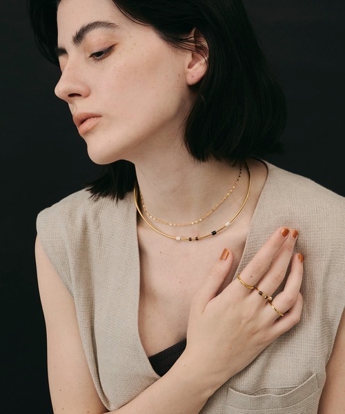 loni(ロニ)の「【金属アレルギー対応】Bloom Color 3set Thin Ring/カラーストーンティンリングセット(リング・レディース・パープル/シルバー系その他/ゴールド系その他/その他・#9/#11)」の19枚目の写真
