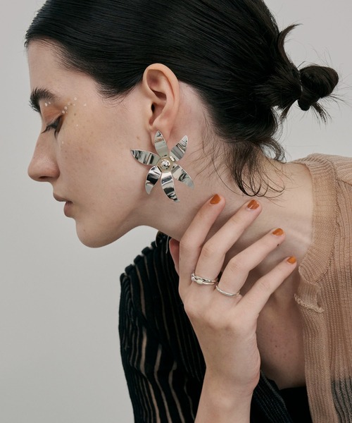 loni(ロニ)の「【金属アレルギー対応】Bloom Color 3set Thin Ring/カラーストーンティンリングセット(リング・レディース・パープル/シルバー系その他/ゴールド系その他/その他・#9/#11)」の11枚目の写真