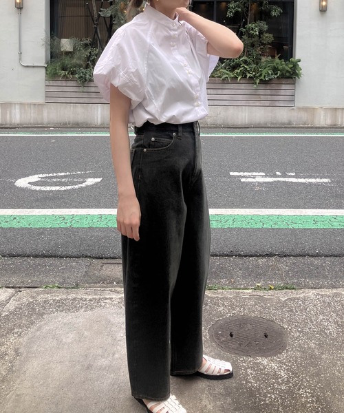 セール】コクーンシルエットデニムパンツ -洗濯機洗い可