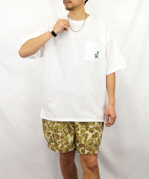 BAYBLO(ベイブロ)の「(GV)ユニセックス bearded man 刺繍Tシャツ(Tシャツ/カットソー・メンズ・ブルー/ホワイト系その他2/ブラック/ホワイト/モカ/スミクロ・M/L/LL)」の11枚目の写真