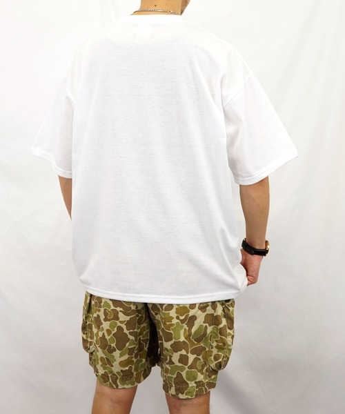 BAYBLO(ベイブロ)の「(GV)ユニセックス bearded man 刺繍Tシャツ(Tシャツ/カットソー・メンズ・ブルー/ホワイト系その他2/ブラック/ホワイト/モカ/スミクロ・M/L/LL)」の13枚目の写真