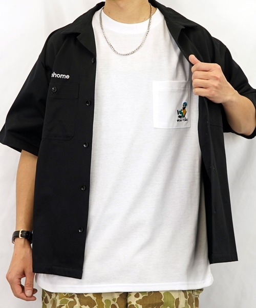 BAYBLO(ベイブロ)の「(GV)ユニセックス bearded man 刺繍Tシャツ(Tシャツ/カットソー・メンズ・ブルー/ホワイト系その他2/ブラック/ホワイト/モカ/スミクロ・M/L/LL)」の14枚目の写真
