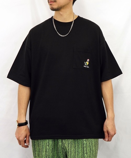 BAYBLO(ベイブロ)の「(GV)ユニセックス bearded man 刺繍Tシャツ(Tシャツ/カットソー・メンズ・ブルー/ホワイト系その他2/ブラック/ホワイト/モカ/スミクロ・M/L/LL)」の16枚目の写真