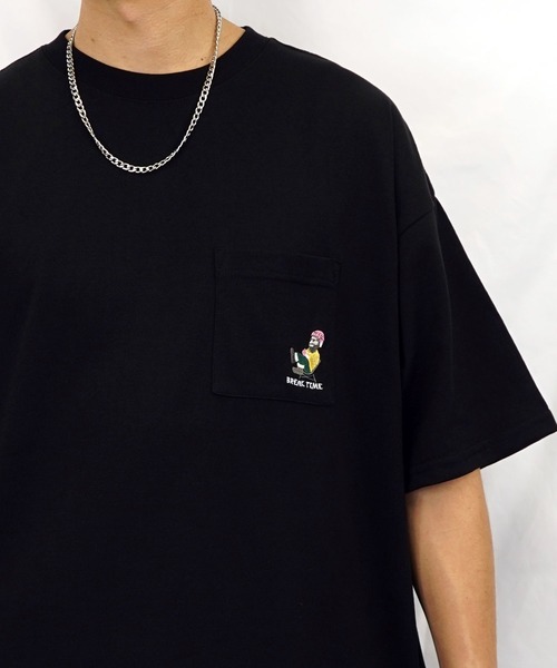 BAYBLO(ベイブロ)の「(GV)ユニセックス bearded man 刺繍Tシャツ(Tシャツ/カットソー・メンズ・ブルー/ホワイト系その他2/ブラック/ホワイト/モカ/スミクロ・M/L/LL)」の17枚目の写真