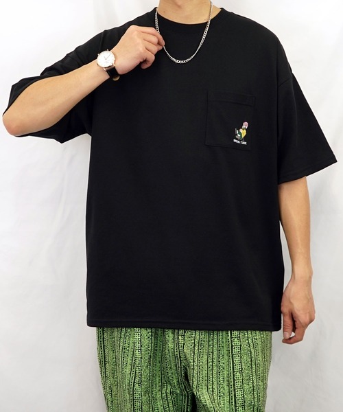 BAYBLO(ベイブロ)の「(GV)ユニセックス bearded man 刺繍Tシャツ(Tシャツ/カットソー・メンズ・ブルー/ホワイト系その他2/ブラック/ホワイト/モカ/スミクロ・M/L/LL)」の18枚目の写真