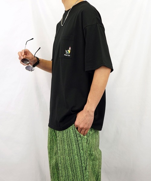 BAYBLO(ベイブロ)の「(GV)ユニセックス bearded man 刺繍Tシャツ(Tシャツ/カットソー・メンズ・ブルー/ホワイト系その他2/ブラック/ホワイト/モカ/スミクロ・M/L/LL)」の19枚目の写真