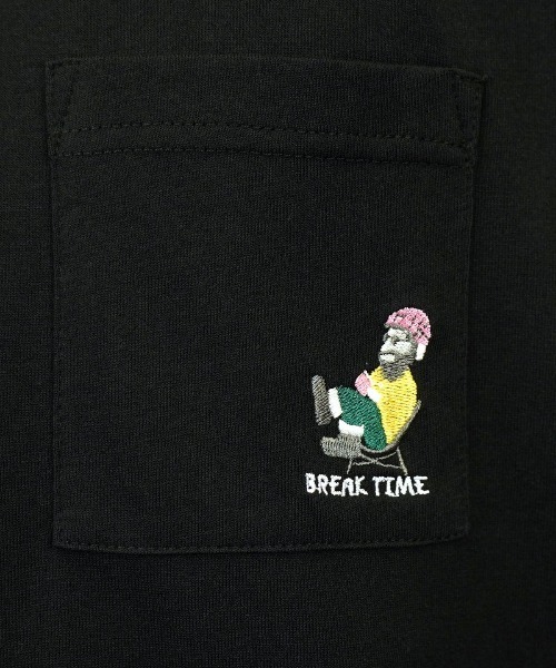 BAYBLO(ベイブロ)の「(GV)ユニセックス bearded man 刺繍Tシャツ(Tシャツ/カットソー・メンズ・ブルー/ホワイト系その他2/ブラック/ホワイト/モカ/スミクロ・M/L/LL)」の21枚目の写真