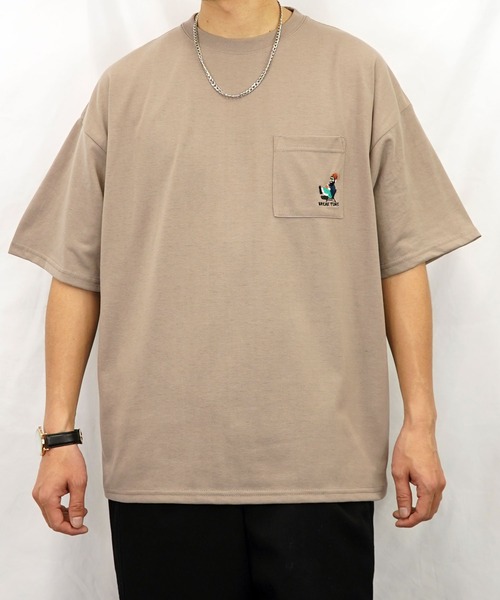 BAYBLO(ベイブロ)の「(GV)ユニセックス bearded man 刺繍Tシャツ(Tシャツ/カットソー・メンズ・ブルー/ホワイト系その他2/ブラック/ホワイト/モカ/スミクロ・M/L/LL)」の22枚目の写真