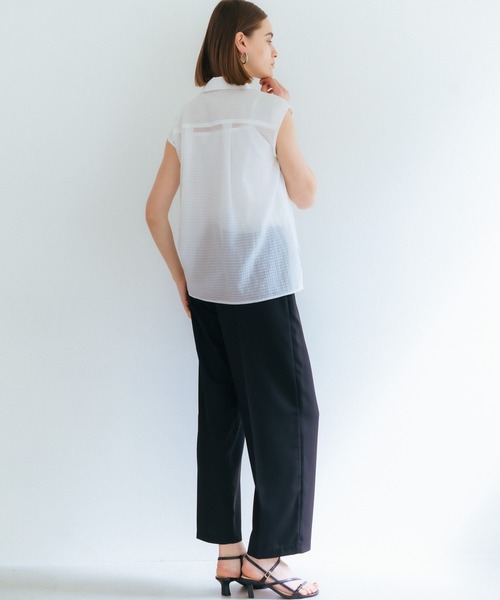 YECCA VECCA（イェッカヴェッカ）の「コード刺繍シアーブラウス（シャツ/ブラウス・レディース・ブラック/オフホワイト・FREE）」の21枚目の写真