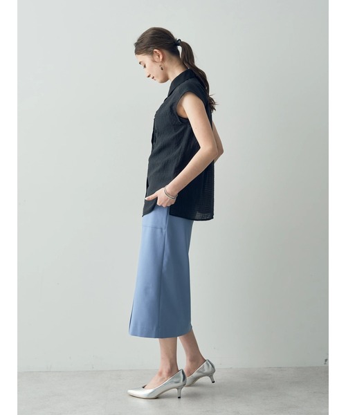 YECCA VECCA（イェッカヴェッカ）の「コード刺繍シアーブラウス（シャツ/ブラウス・レディース・ブラック/オフホワイト・FREE）」の13枚目の写真