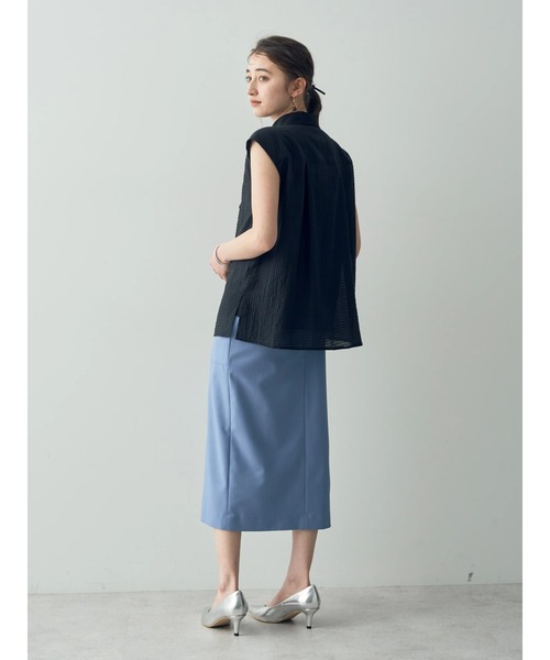 YECCA VECCA（イェッカヴェッカ）の「コード刺繍シアーブラウス（シャツ/ブラウス・レディース・ブラック/オフホワイト・FREE）」の12枚目の写真