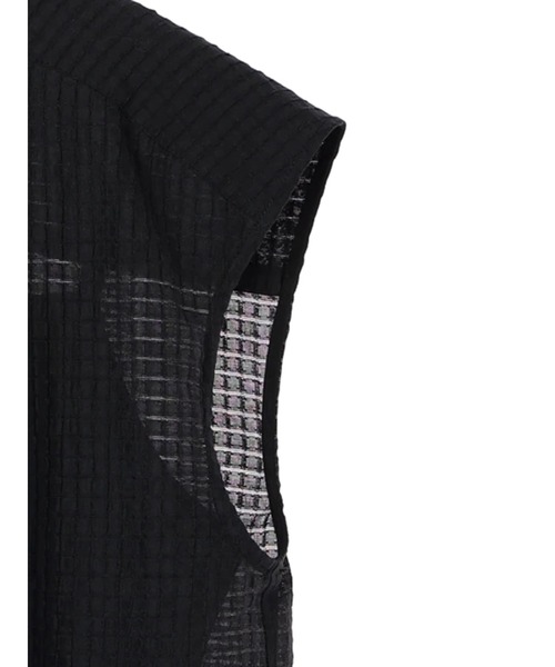 YECCA VECCA（イェッカヴェッカ）の「コード刺繍シアーブラウス（シャツ/ブラウス・レディース・ブラック/オフホワイト・FREE）」の7枚目の写真