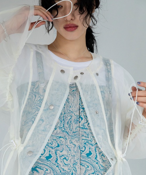 VACANCY（ヴァカンシー）の「ドロストシアーシャツジャケット（その他アウター・レディース・アイボリー/ブラック/ベージュ・FREE）」の11枚目の写真