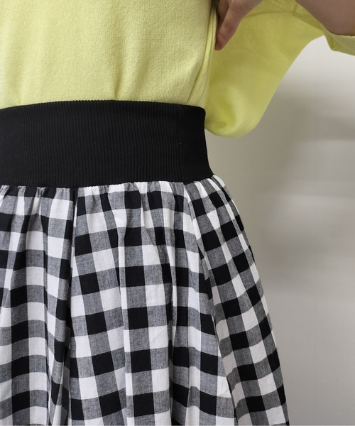 Virca（ヴィルカ）の「ギンガムフレアスカート（スカート・レディース・ネイビー/ブラック・38）」の17枚目の写真