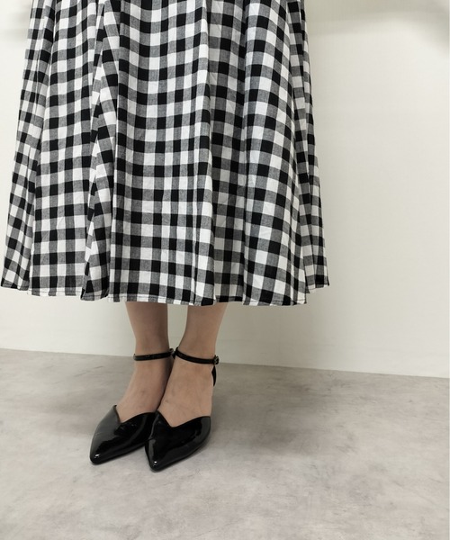 Virca（ヴィルカ）の「ギンガムフレアスカート（スカート・レディース・ネイビー/ブラック・38）」の8枚目の写真