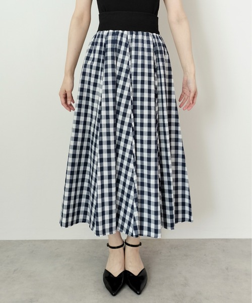 Virca（ヴィルカ）の「ギンガムフレアスカート（スカート・レディース・ネイビー/ブラック・38）」の12枚目の写真