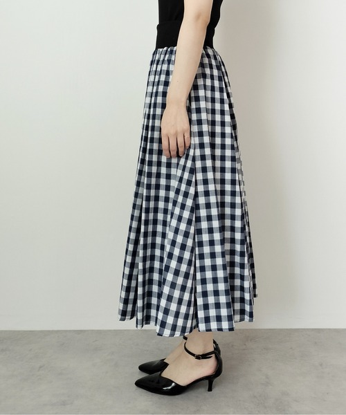 Virca（ヴィルカ）の「ギンガムフレアスカート（スカート・レディース・ネイビー/ブラック・38）」の13枚目の写真
