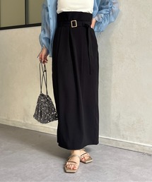 Thevon | ベルト付きハイウエストナロースカート(スカート)