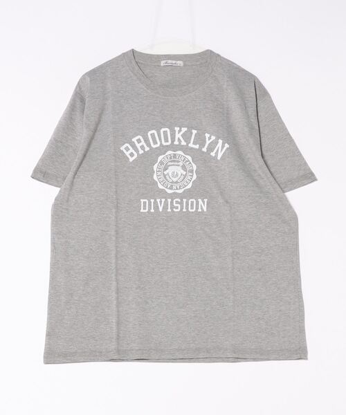 STYLEBLOCK(スタイルブロック)の「半袖プリントTシャツ(BROOKLYN)(Tシャツ/カットソー・メンズ・ネイビー/ブラック/杢グレー・LL/L/M)」の6枚目の写真