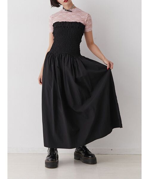 jouetie（ジュエティ）の「バックリボンベアワンピース【キャミワンピース】（ワンピース・レディース・ブラウン/ブルー/ブラック・MEDIUM）」の22枚目の写真