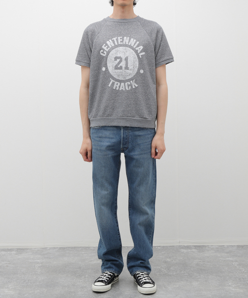 JOURNAL STANDARD relume（ジャーナルスタンダード　レリューム）の「HANTEX/ハンテックス プリント ショートスリーブスウェット（Tシャツ/カットソー・メンズ・ブラック系その他/ストーン/サックスブルー/ライトグレー・MEDIUM/LARGE）」の6枚目の写真
