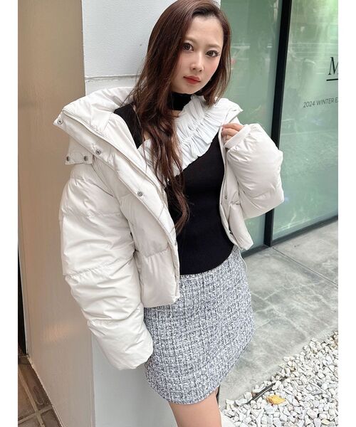 MERCURYDUO（マーキュリーデュオ）の「【セットアップ着用可】ツイードミニスカート（スカート・レディース・レッド/オフホワイト/ブラック・MEDIUM/SMALL）」の21枚目の写真