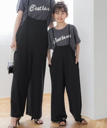 coca(coca) | キッズ 親子お揃いカットジョーゼットサロペットパンツ(サロペット/オーバーオール)