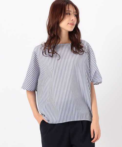 ⭐️新品・未使用⭐️コムサブロンドオフ ボザム切替 ストライプ ブラウス コムサブロンドオフ ボザム切替 ストライプ ブラウス ストライプ柄