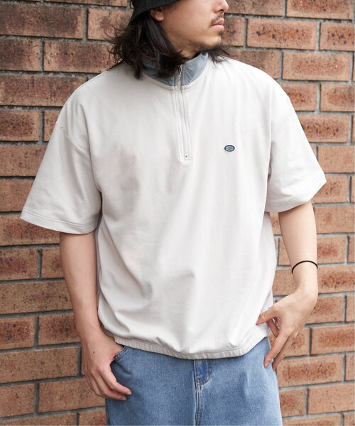 DISCUS ATHLETIC(ディスカス アスレチック)の「DISCUS ATHLETIC クールマックスハーフZIP(Tシャツ/カットソー・メンズ・ライトグレー/ベージュ/チャコール/ライトブルー・M/LL/L)」の3枚目の写真