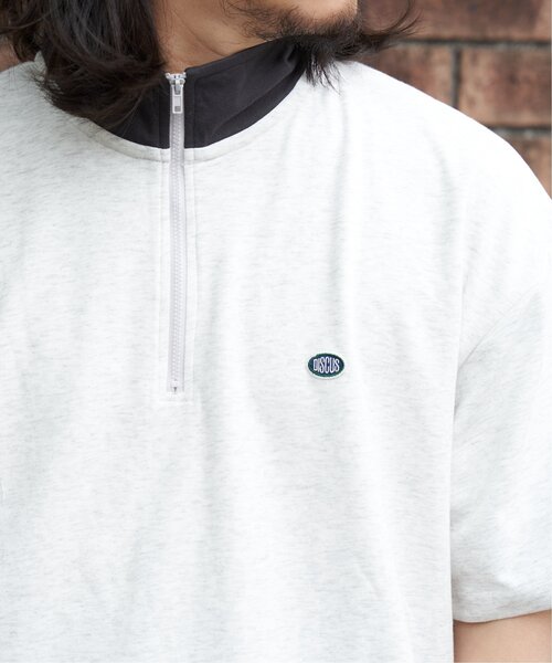 DISCUS ATHLETIC(ディスカス アスレチック)の「DISCUS ATHLETIC クールマックスハーフZIP(Tシャツ/カットソー・メンズ・ライトグレー/ベージュ/チャコール/ライトブルー・M/LL/L)」の6枚目の写真