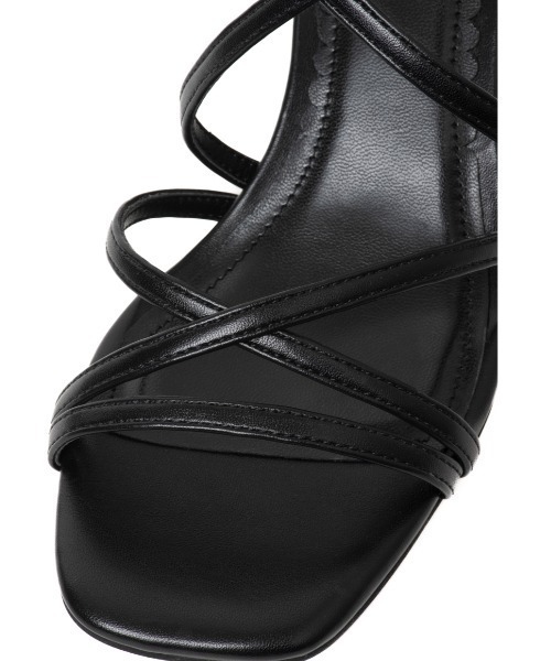 R&E（アールアンドイー）の「【R&E】ナローコードクロスストラップヒールサンダル（サンダル・レディース・ゴールド/シルバー/ホワイト/ブラック・S/LL/L/M）」の14枚目の写真