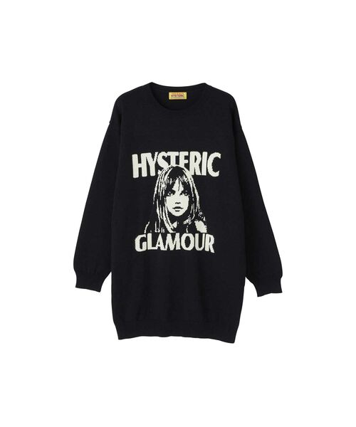 Hysteric Glamour 黒ニットワンピース ヒステリックグラマーニットワンピース