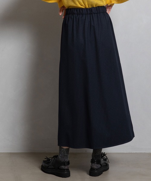 MARECHAL TERRE(マルシャルテル)の「ラインスカート(スカート・レディース・チャコールグレー/ネイビー系/ブラック/グレー系その他・MEDIUM)」の6枚目の写真