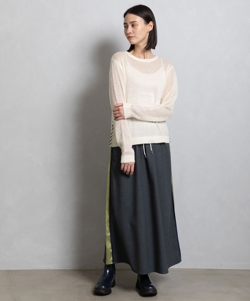 MARECHAL TERRE(マルシャルテル)の「ラインスカート(スカート・レディース・チャコールグレー/ネイビー系/ブラック/グレー系その他・MEDIUM)」の10枚目の写真