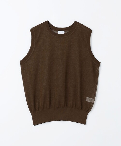 green label relaxing(グリーンレーベルリラクシング)の「ペーパー ノースリーブ プルオーバー ニット -ウォッシャブル-(ニット/セーター・レディース・ブラック/ナチュラル/ピンク/ブラウン・FREE)」の13枚目の写真