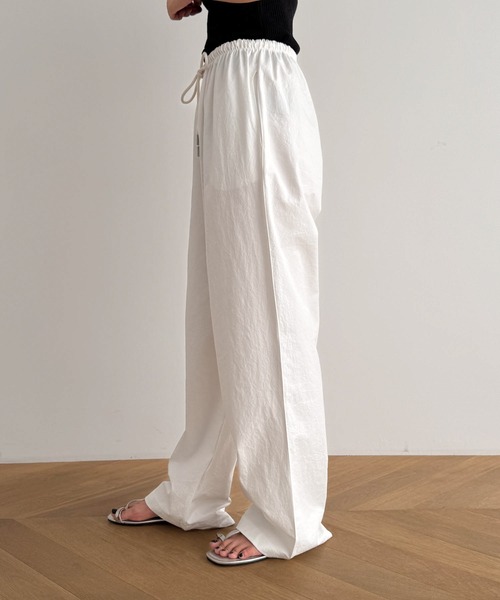 CANAL JEAN(キャナルジーン)の「El mar コットンストレートイージーパンツ(その他パンツ・レディース・チャコールグレー/ホワイト/ネイビー・ONE SIZE)」の14枚目の写真