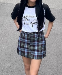 デザインプリント ラグラン半袖Tシャツ