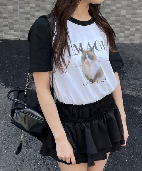 fiere(フィエール)の「デザインプリント ラグラン半袖Tシャツ(Tシャツ/カットソー・レディース・A/B/C/D・M/S/L/MEDIUM)」の14枚目の写真