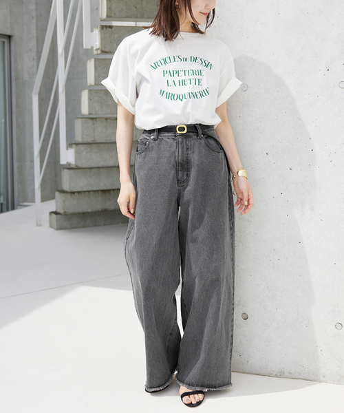 SLOBE IENA（スローブイエナ）の「ライトオンスワイドデニム