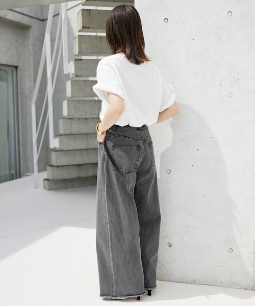 SLOBE IENA スローブイエナ　ライトオンスワイドデニム36 新品タグ付 SLOBE IENA（スローブイエナ）の「ライトオンスワイドデニム