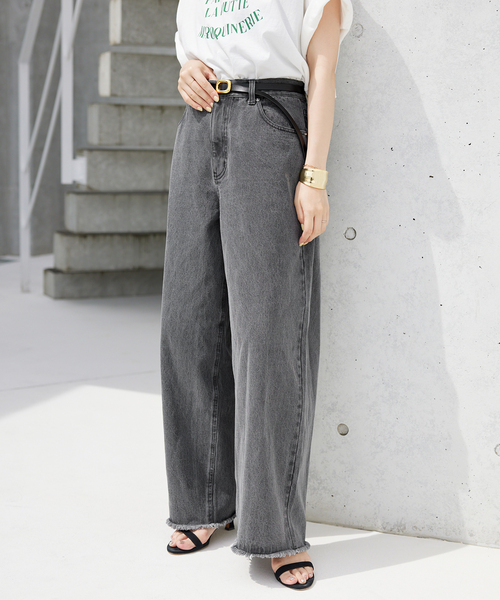 SLOBE IENA スローブイエナ　ライトオンスワイドデニム36 新品タグ付 SLOBE IENA（スローブイエナ）の「ライトオンスワイドデニム（デニム