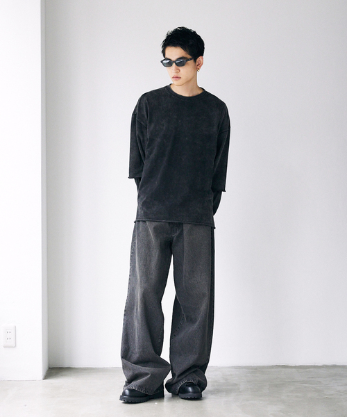 JOURNAL STANDARD（ジャーナルスタンダード）の「WEB限定 ルーズバギー トッピングデニム（デニムパンツ・メンズ・コバルトブルー/ブラック/ブルー系その他・SMALL/MEDIUM/LARGE）」の13枚目の写真