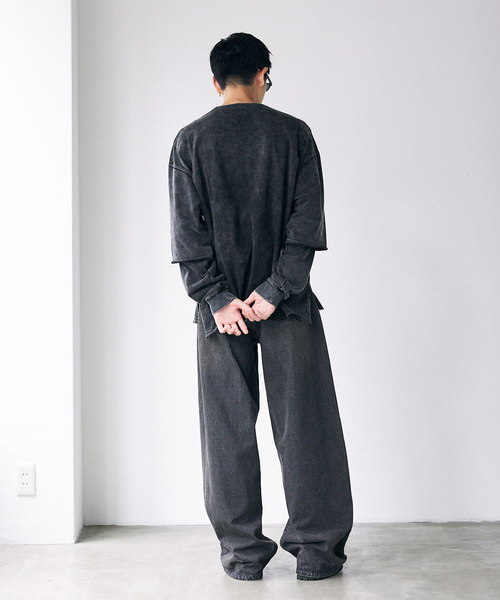 JOURNAL STANDARD（ジャーナルスタンダード）の「WEB限定 ルーズバギー トッピングデニム（デニムパンツ・メンズ・コバルトブルー/ブラック/ブルー系その他・SMALL/MEDIUM/LARGE）」の16枚目の写真