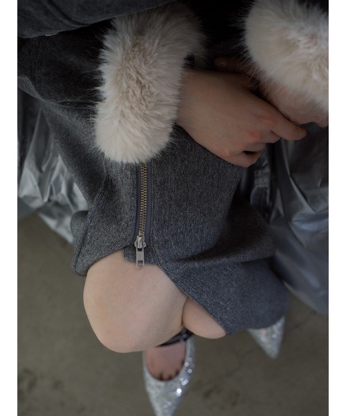 SNIDEL（スナイデル）の「ドレープタイトホックスカート（スカート・レディース・イエロー/グレー/ブラック・0/1）」の11枚目の写真