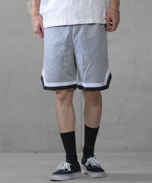 JOHN'S CLOSET | 【40I】ライン切替 スウェット イージー ハーフパンツ ショートパンツ(スウェットパンツ)